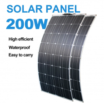 200 W flexibles Solarpanel für Wohnmobil-Dachschuppen, 100 W Photovoltaik-Solar, 12 V