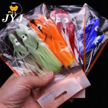 JYJ Künstliche 1 Beutel Ozean-Angelschnurhaken, Oktopus-Sabiki-Snapper-Rigs, Sea Grouper rosa Segelfisch-Köder-Unterköder