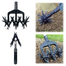 2 In 1 Giardino Rotary Lavatrice Prato Ripper Terra Aeratore Attrezzo Da Giardinaggio Diserbo Scavo Erba Tornitura Strumento Giardino Terreno Sciolto Aeratore
