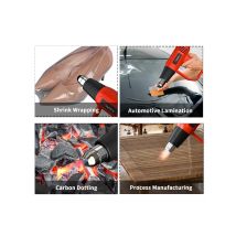 2000W Heat Gun Various Temperature Control 140℉ to 1112℉ Heavy Duty Heat Gun with 4 Nozzles Welding Heat Gun,DIY Project