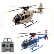 C123 6CH RC elicottero EC135 doppio Brushless Direct Drive Single Paddle Aileron elicottero gratuito modello 3D giocattoli a flusso ottico