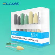HP0412 12 teile/satz Dental Harz Basis Versteckte Prothese Polieren Kits für Niedrige Geschwindigkeit Contra Winkel Handstück Denspay Zahnmedizin Werkzeuge