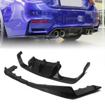 Hinterer Diffusor Stoßstangen lippe Auspuff halterung Spoiler untere Platte Splitter für BMW F80 M3 F83 F82 M4 2014-2018