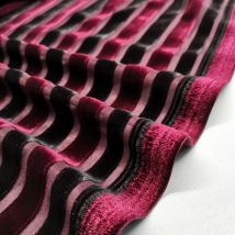 Qualifizierte Samt Stoff 2 ton Streifen Kleid Hose Stretchy Stoff hemd Kleidung Weiche Samt Hause Textil