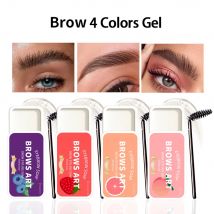 Natürliches transparentes 3D-Brauen-Gel – wasserfest, langlebig, formend, stylend, nicht reizend, zertifiziert, Unisex