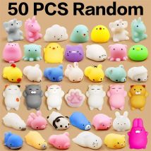 50-5 sztuk Mochi Squishies Kawaii Anima gniotki dla dzieci antystresowa piłka wycisnąć Party