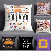 F-Friends tv Matthew Perry Pillow Case Square Double-Sided Printing Short Plush Sofa Cushion Cover Pillow