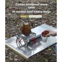 Camping moon outdoor SK-310 edelstahl kleiner tisch tragbarer outdoor herd tisch solo isolierter camping klapptisch