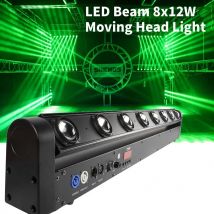 SHEHDS 1 pz Fascio LED 8x12 W RGBW 4in1 Testa Mobile Illuminazione Della Fase Per Bar DJ Discoteca Club Pista di Ballo Matrimonio Stage Performance