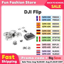 Cámara DJI Flip Drone (RC-2) 4K, ligera, 3 ejes, capazo, estabilización, 13km, transmisión de vídeo, despegue de Palma, retorno automático