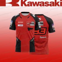 Gran oferta de camiseta de motociclista Marquez 93, traje de carreras para deportes al aire libre, nueva manga corta de verano de gran tamaño de secado rápido 2025