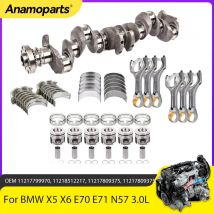 Motor Kurbelwelle Pleuellager Kolben Fit 3,0 L V6 Diesel N57 Für BMW F01 F10 F30 X5 X6 730d 740d 530d 540d 330d 3,0 L N57D30