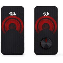 Redragon GS500 Stentor USB PC Gaming 2.0 Kanal Stereo Desktop Computer Lautsprecher Hintergrundbeleuchtung