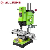 Wiertarka stołowa Allsome BG-5157 1200W z 6 prędkościami, do warsztatu domowego, wiercenia w drewnie i metalu