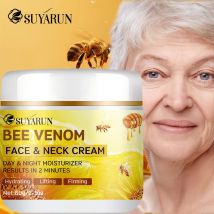 SUYARUN Crema viso antietà al collagene Bee Venom |   Crema idratante rassodante e lifting |   Riduzione delle rughe |   Idratazione 24 ore.