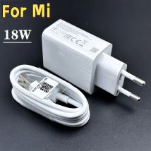Für Xiaomi 18W Schnellladegerät QC 3.0 EU Reise-Wandladegerät USB-C für Mi 8 9 SE A2 A3 Mix 3 Redmi Note 7 8 9 Pro