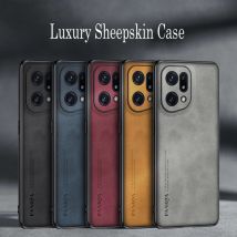 Für Oppo Finden X5 Pro Luxus Schaffell Leder Stoßfest Silikon Fall Für Oppo Finden X5 Finden X5 Pro Lite Telefon Fall Abdeckung coque