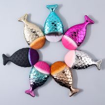 Neue Fischschwanz Form Nagel Pinsel Fischschwanz Unten Kosmetik Pinsel Weiche Reinigung Staub Pulver Nägel Pflege Maniküre Werkzeug Nagel Pinsel