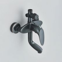 Messing Dusch armatur Misch ventil 3 Funktionen Drehung langer Auslauf heißer Kaltwasser mischer Bad armatur Dusch hahn Ventil Wand halterung