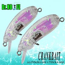Dr.Holife 20PCS/25PCS Unpainted Crankbait Blank Lure Prism Insert Artificial Lure 4CM/4.5CM  Sink Hard Bait For DIY Fishing Lure