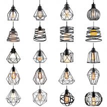 Modern Mini Pendant Light Wrought Iron Cafe Bar Clothing Store Black Hanging Lamp Industrial Retro Loft Dining Room Lighting