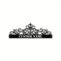 Maßgeschneiderte Wandkunst aus schwarzem Metall (Hohldesign) – ideal für Heim-/Büro-/Außendekoration, perfektes Einweihungsgeschenk.