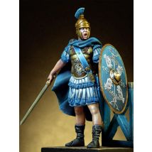 Assembly  Unpainted  Scale 1/24 75mm ancient Knight stand  75mm   figure Historical  Resin Model