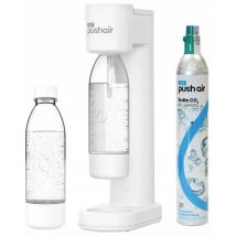 Saturator do wody Dafi PushAir + 2 x butelka 0,7 L + nabój CO2 zestaw