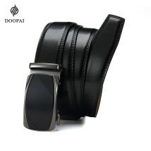 DOOPAI Männer Gürtel Aus Echtem Leder Hohe Qualität Schnalle Jeans Rindsleder Casual Gürtel Business Männlich Automatische Schnalle Gürtel für Frauen