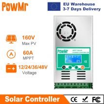 PowMr MPPT 60A Regolatore di carica solare Regolatore del pannello solare 12V 24V 36V 48V Auto Max PV 190VDC per batteria al litio al piombo