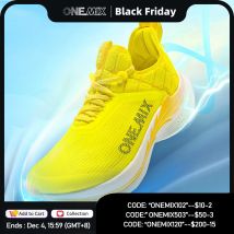 ONEMIX Scarpe da corsa con piastra in fibra di carbonio Scarpe da ginnastica con assorbimento degli urti per trazione Scarpe da ginnastica sportive da corsa professionali per maratona PB