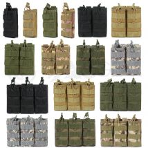 1000D Nylon Single Double Triple Magazintasche AR15 M4 5,56 AK 7,62 Holster Molle Airsoft AEG GBB Mag Carrier
