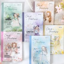 6Style 20 Teile/beutel washi + PET wasserdicht dual material aufkleber DIY handbuch kalender telefon fall foto rahmen sammelalbum dekoration