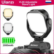 Ulanzi Vijim VL66 Luce video LED regolabile con staffa di montaggio con rotazione a 360 Luce di