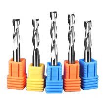 Vsharp CNC-Gravierfräser, Flachschaftfräser, 2 zwei Nuten, Spirale, Upcut-Fräser, Werkzeug, Hartmetall-Bits für Holz, MDF, PVC