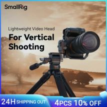 SmallRig Video-Stativkopf, vertikaler/horizontaler Schalter, Schießstativkopf, belastbar bis zu 5 kg, mit abnehmbarem Teleskopgriff -4104