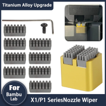 Spazzola per ugello per serie Bambu Lab X1 P1S, spazzola tergicristallo in silicone BambuLab, scrubber montati, detergente per testina di stampa, pulizia della testina della stampante