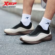 Xtep Soft Cube Laufschuhe für Herren 2025, Sommer-Slip-on, atmungsaktive, dämpfende, verschleißfeste, leichte Turnschuhe 875219110061