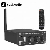 Fosi Audio BL20A Bluetooth TPA3116 amplificador de potencia de sonido 2.1CH 100W Mini HiFi Clase D Amp graves agudos con Control remoto U-Disk