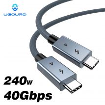 UGOURD Thunderbolt 4 Tipo C 40 Gbps Cavo USB4 da USB C a USB C 240 W Cavo di ricarica rapida Thunderbolt3 per egpu SSD iPad MacBook Air