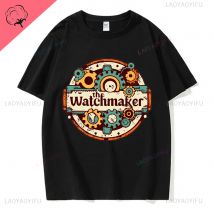 DIE Uhrmacher Vintage Grafik Uhr Sammler Uhrmacher Gedruckt T-shirt Streetwear Casual Mode Baumwolle Mann T-shirt Y2K Tees