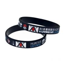 1 PC Hunter License Silicone Bracelet Cartoon Wristband Anime Cosplay Jewelry Gifts Black Adult Size