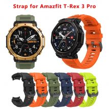 Official Silicone Strap for Amazfit T-REX 3 Pro Smart Watch Strap Watchband Sport Wristband Bracelet for T-Rex3 Pro Accessory