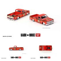 MINIGT KHMG130 Auf Lager 1:64 Silverado Clod Buster zu öffnende Kapuze Diecast Diorama Automodell Kaido House