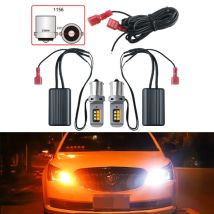 2X LED 1156 ba15s p21w Led Turn Signal Light canbus bulbs 7440 W21W T20 bau15s py21w Car Daytime Running Light 12V Yellow White