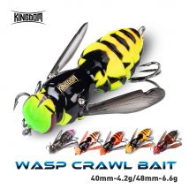 Kingdom Fishing Lures sztuczna przynęta 4,2g 40mm 6,6g 48mm pływający owad bioniczne przynęty woblery twarde przynęty na szczupaka basowego