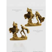 1/64 1/43 Scale Miniature Scene Doll Accessory White Model Un-panited Berserk Griffith Casca Guts Mini Action Figure Model Toys