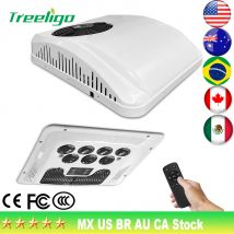 Treeligo 12V/24V 13500BTU Tetto Condizionatore D'aria Elettrico Freddo RV Tetto Parcheggio Unità AC per Camion Camper Van Roulotte Motore casa