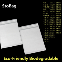 Umweltfreundliche, biologisch abbaubare Glasin-Papiertüten, halbtransparente Tasche, selbstklebende Umschläge, für Datenkabel, Kleidung, Accessoires