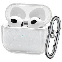 Etui na słuchawki Bling Glitter Soft TPU z brelokiem do słuchawek Airpods Pro 2 Generation Air Pods